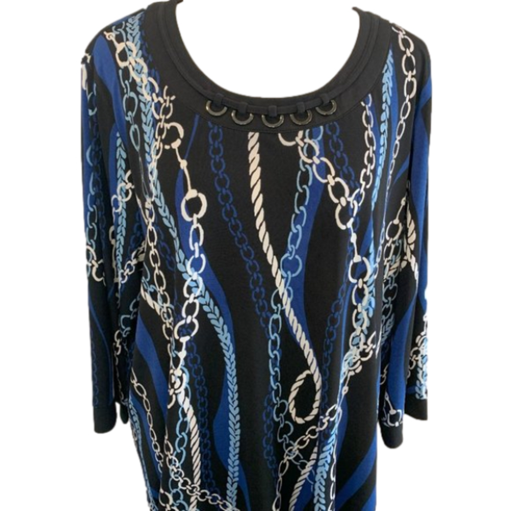 Alfred Dunner Vibrant and Multi Colorful Blouse
